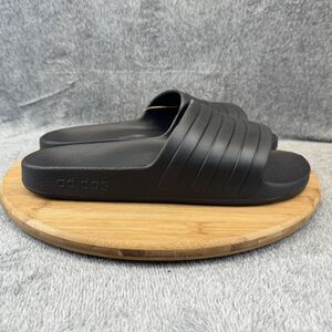 Adidas Adilette Aqua Shoes Mens Size 11 Black Slide Sandals Comfort Pool F35550